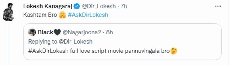 Loeksh kanagaraj answers