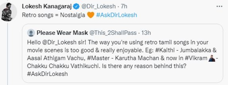 Loeksh kanagaraj answers