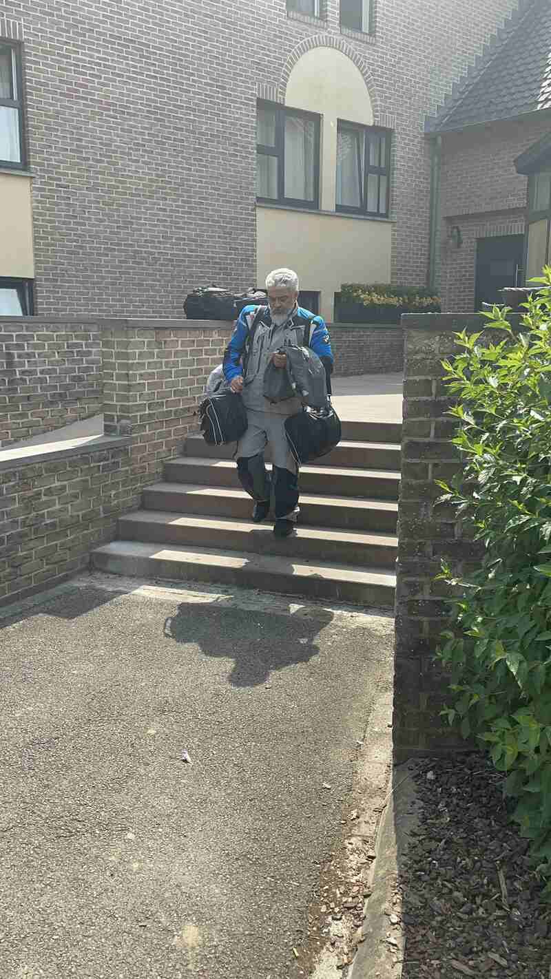 Ajith bike ride in europe