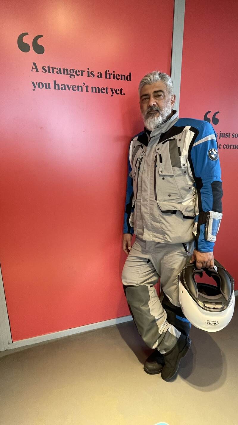 Ajith bike ride in europe