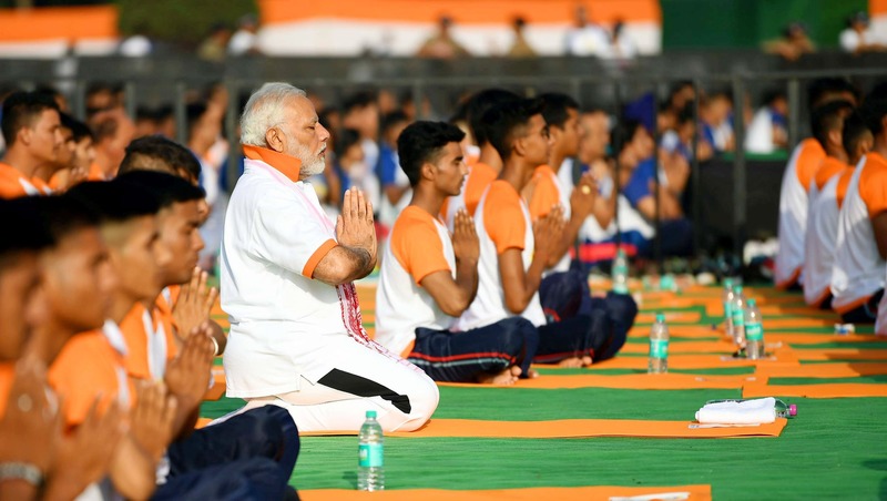 Modi yoga day speech