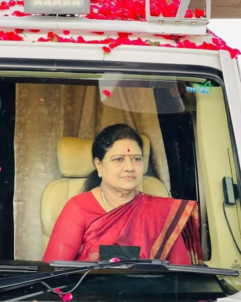 Sasikala road trip starts update