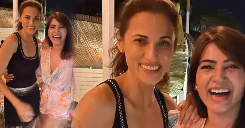 Samantha latest clicks with bff