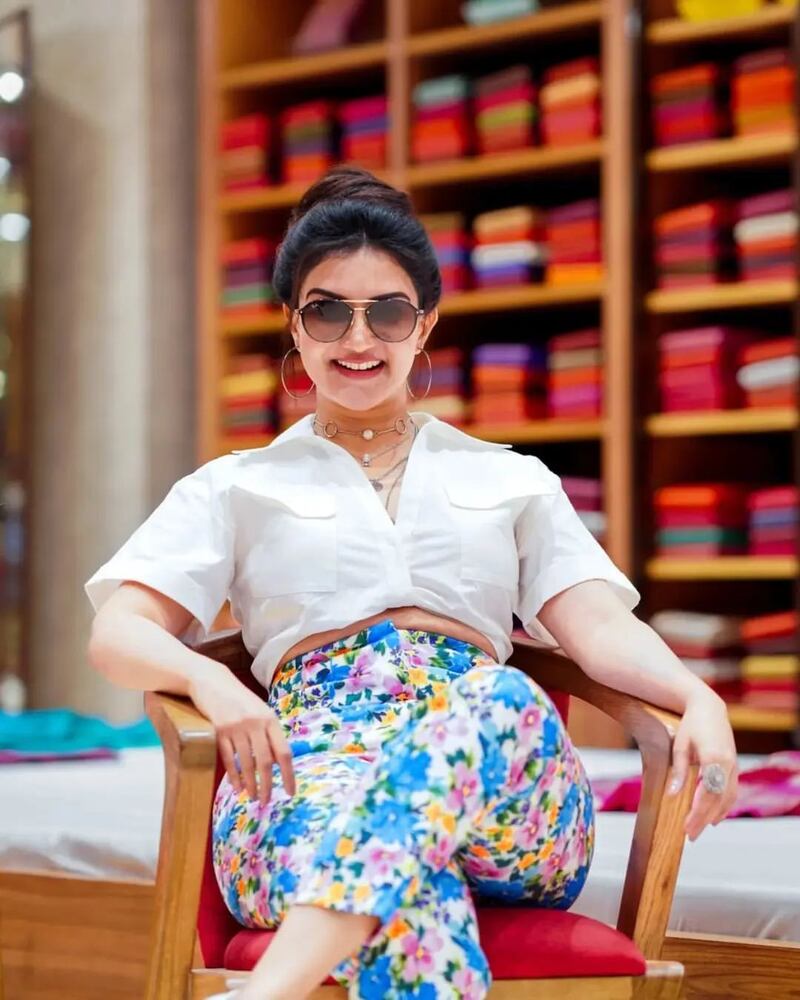 Honey rose in white photos viral