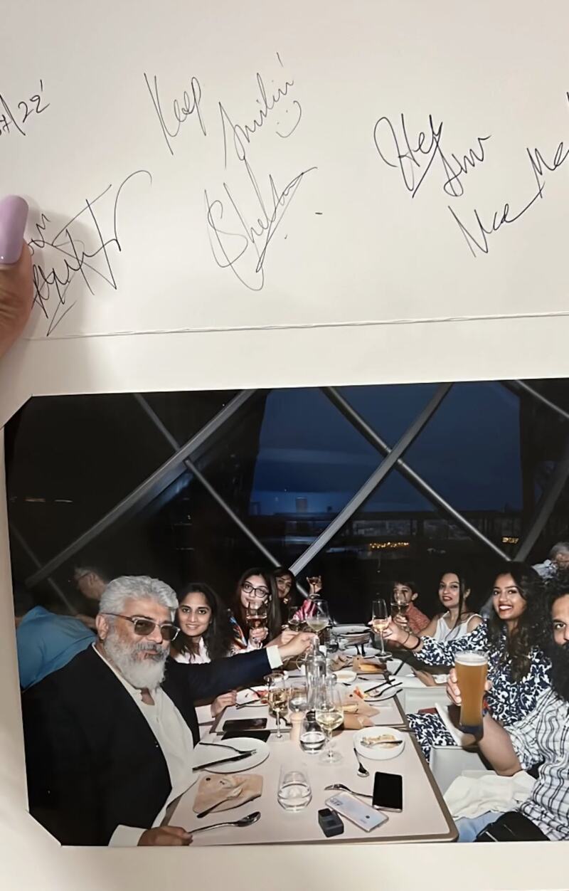 Ajith dinner with family friends paris