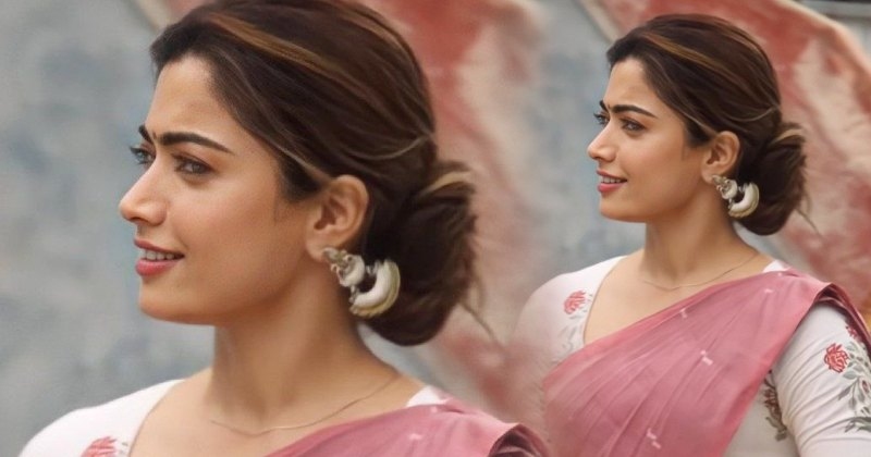 Rashmika latest sita ramam look