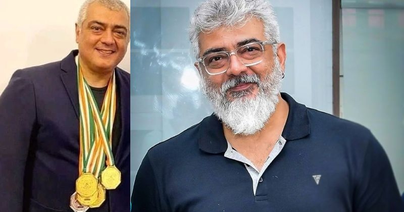 Ajith winning gold medal
