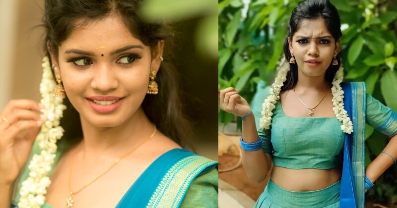 Pranika dhakshu new saree