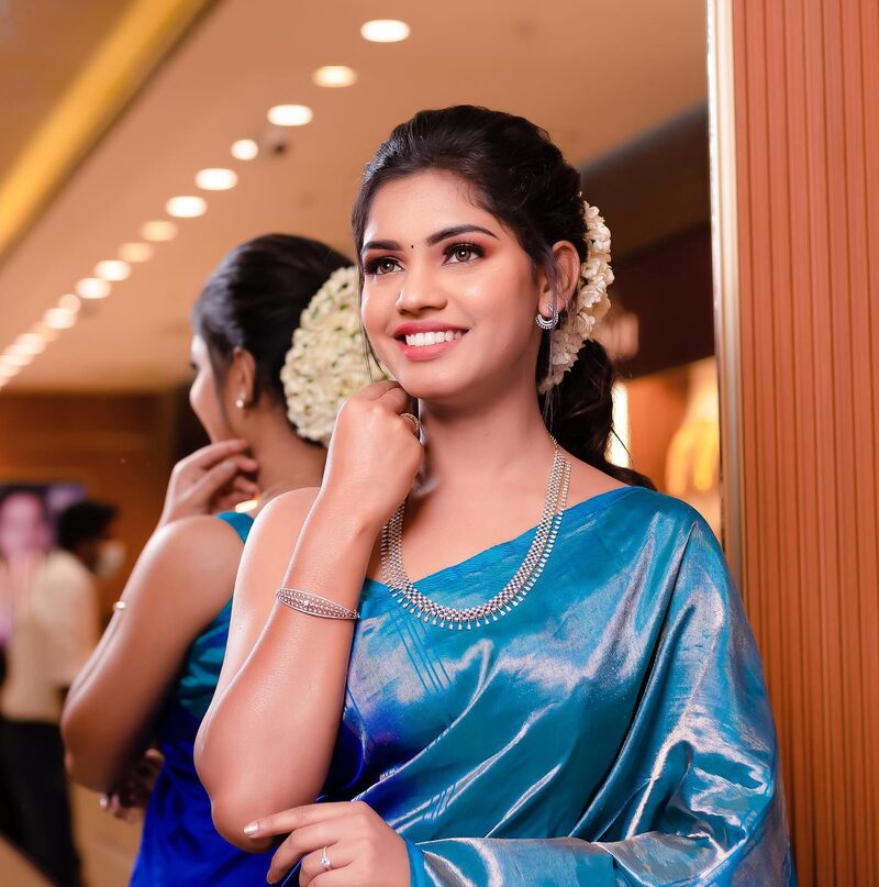 Pranika dhakshu new saree