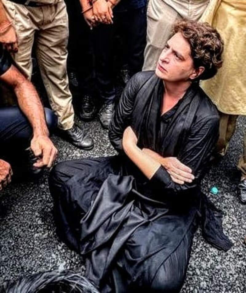 Congress protest against bjp