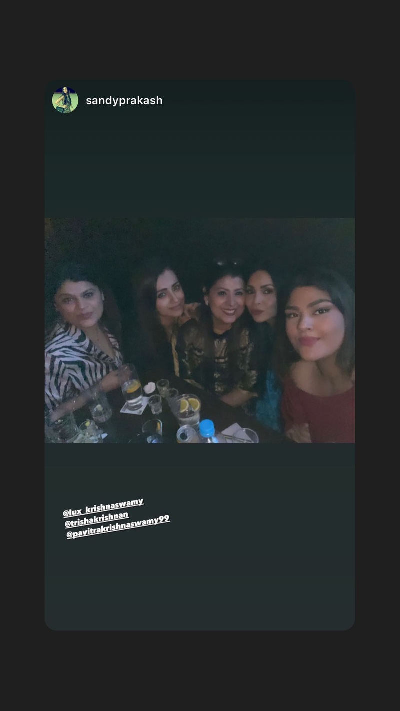 Trisha latest party with friends
