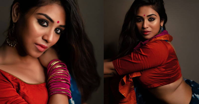 Indhuja tamil new clicks