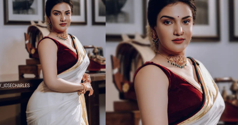Honey rose new saree hot vedio