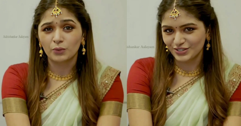 Aditi shankar new viruma hot photo