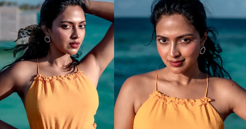 Amala paul new hot beach clicks