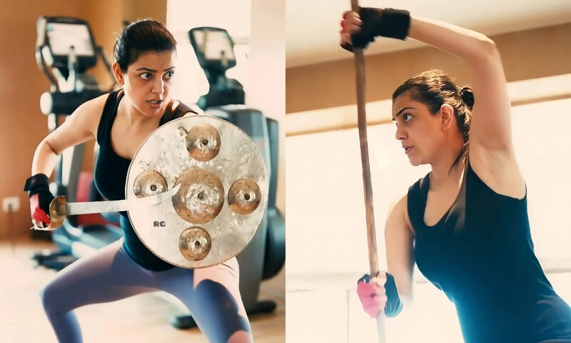 Kajal latest workout video viral indian 2