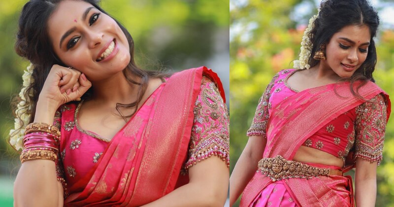 Kiki vijay new hot saree shanthanu wife