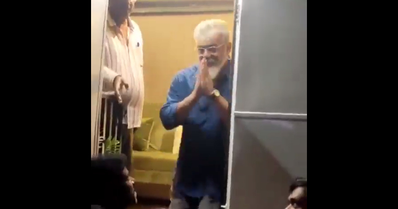 Ajith from thunivu spot video viral