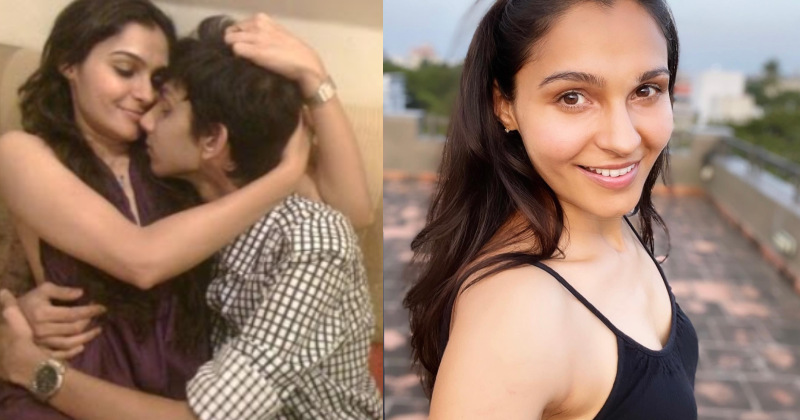 Andrea jeremiah new hot saree aniruth