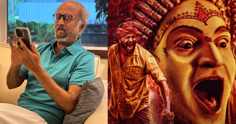 Rajini meets kanthara hero photos